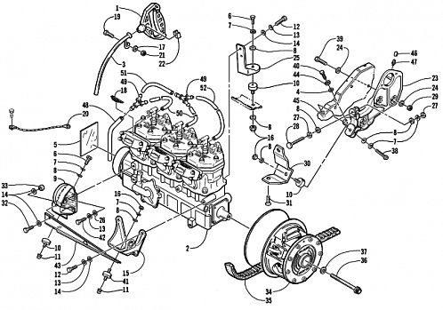 ENGINE AND RELATED PARTS