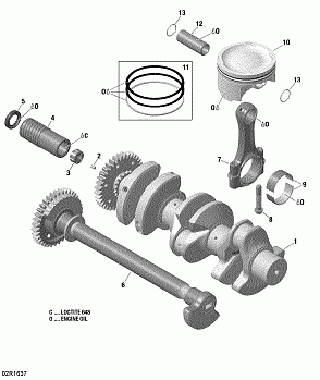 Crankshaft, Pistons And Balance Shaft - 300