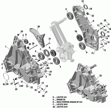 Gearbox - Housing - 600 ACE