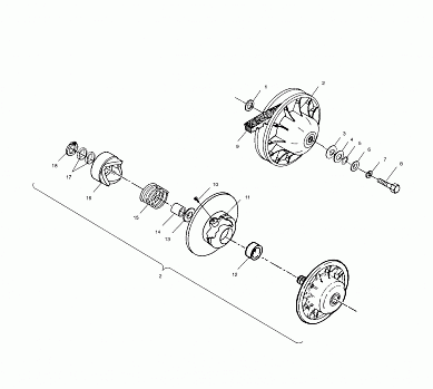 DRIVEN CLUTCH - A01CD32FB (4964026402C006)