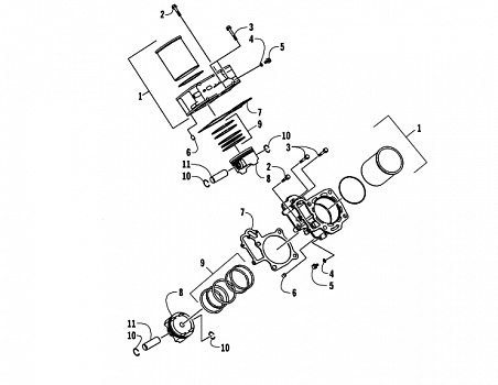 CYLINDER/PISTON ASSEMBLY