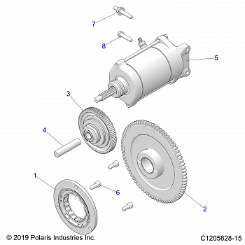 ENGINE, STARTER - Z20NAE92KL (C1205828-15)