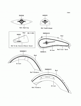 Decals(Red/Silver)(J8F)