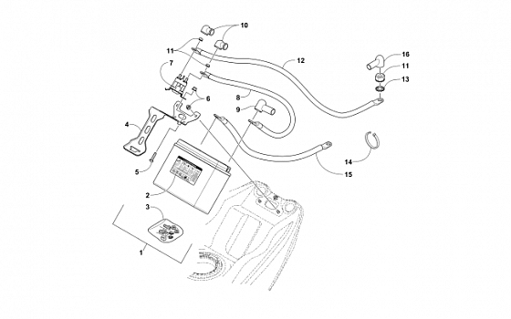 BATTERY AND TRAY ASSEMBLY