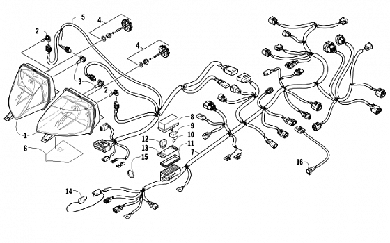 HEADLIGHT AND WIRING ASSEMBLIES