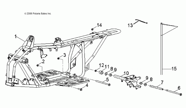 CHASSIS, FRAME - A12KA09AD/AF (49ATVFRAME08OUT90)