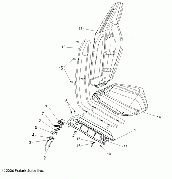 BODY, SEAT ASM. - R10XH76AA (49RGRSEAT08VISTA)