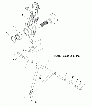 SUSPENSION, A-ARM and STRUT MOUNTING - A12EA32FA (49ATVSUSPFRT10TBLZR)