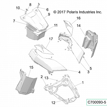 BODY, HOOD AND LINER - Z19VGE99AK/AW/BK/BW (C700093-5)