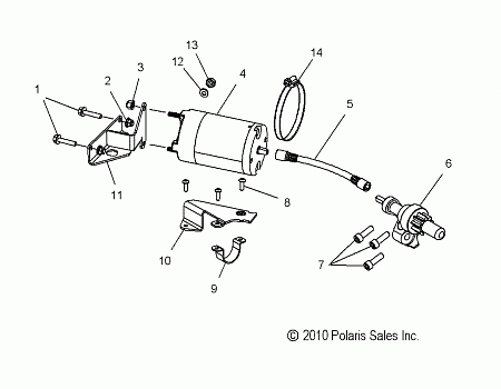 ENGINE, STARTER MOTOR - S12BF6NSA/NSL (49SNOWSTARTER11RUSH)