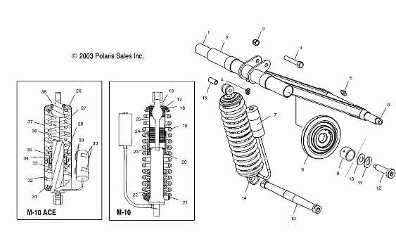 TORQUE ARM, REAR (M-10) - S04ND4BS/BSA (4988678867C03)