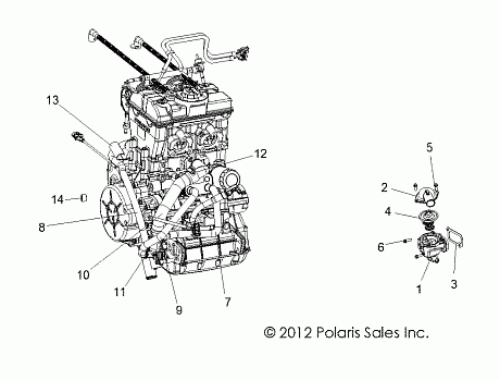 ENGINE, COOLING, THERMOSTAT and BYPASS - Z14JT87AD/9EAO/9EAOL/9EAL (49RGRTHERMO13RZRXP4I)