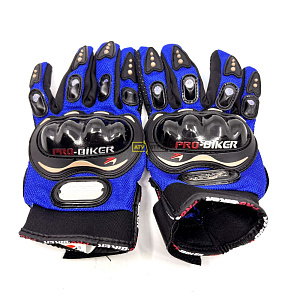 Перчатки мотоциклетные синие Pro-Biker, размер L MCS-01C_BLUE_L
