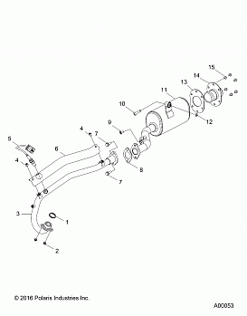 ENGINE, EXHAUST - A16YAF11AA (A00053)