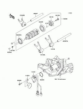 Gear Change Drum/Shift Fork(s)