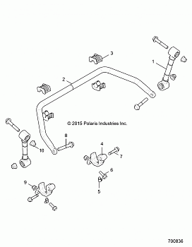 SUSPENSION, STABILIZER BAR, FRONT - Z18VBE99BW (700836)