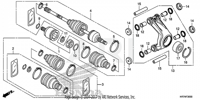 REAR KNUCKLE + REAR DRIVESHAFT