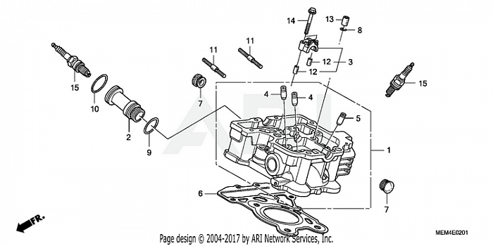 REAR CYLINDER HEAD