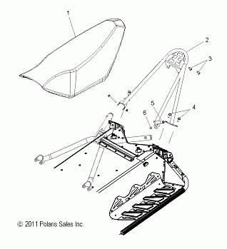 BODY, SEAT MOUNTING - S12BF6NSA/NSL (49SNOWSEAT12600RUSH)