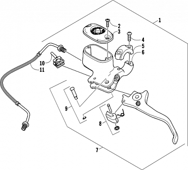 HYDRAULIC HAND BRAKE ASSEMBLY