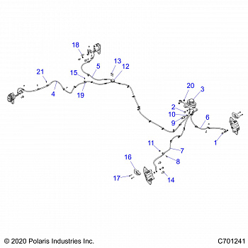 BRAKES, BRAKE LINES AND MASTER CYLINDER - R21RRH99AC/BC (C701241)