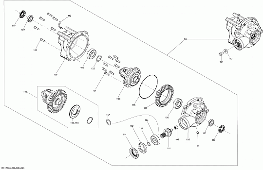 Drive System, Front _Differential_12C1509b