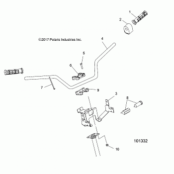 STEERING, HANDLEBAR and CONTROLS - A20SUE57D5 (101332)