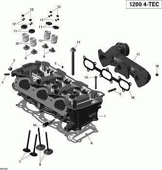 Cylinder Head And Exhaust Manifold _03R1526