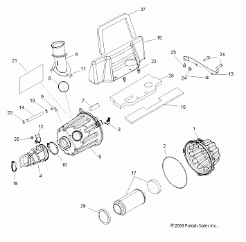 ENGINE, AIR INTAKE SYSTEM - R10XH76AA (49RGRAIRBOX09RZR)