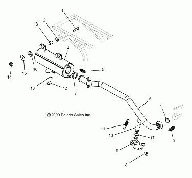 ENGINE, EXHAUST - A10NG50FA (49ATVEXHAUST10SCRAM)