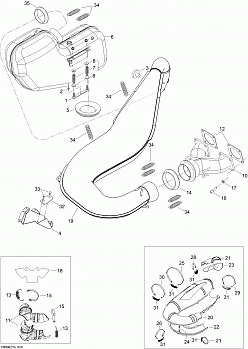 Exhaust System 600HO SDI