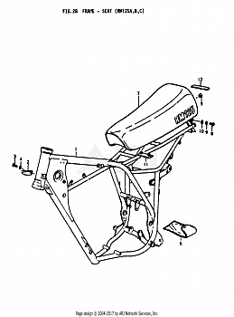 FRAME - SEAT (RM125A