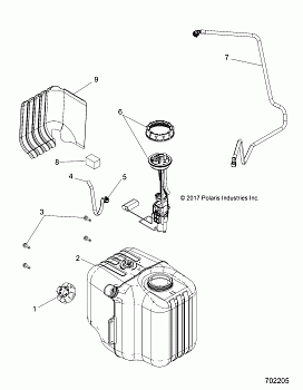 BODY, FUEL TANK ASM. - R19RNA57B1/B9/EBX (702205)