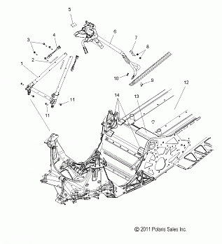 CHASSIS, CHASSIS ASM. and OVER STRUCTURE - S12CG6GSA/GSL/GEL (49SNOWCHASSISFRT212600RMKPRO)