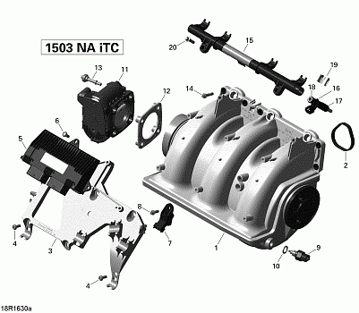 Air Intake Manifold and Throttle Body - 155_With Suspension