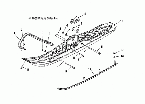 SKI ASSEMBLY - S06PS6FS/FSA (4997459745B04)