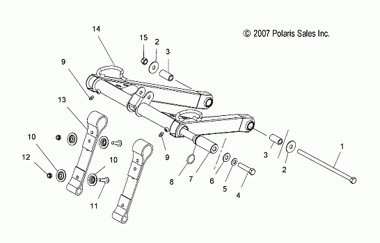 SUSPENSION, TORQUE ARM, FRONT - S09PP7FS/FE (49SNOWFTA086008BALL)