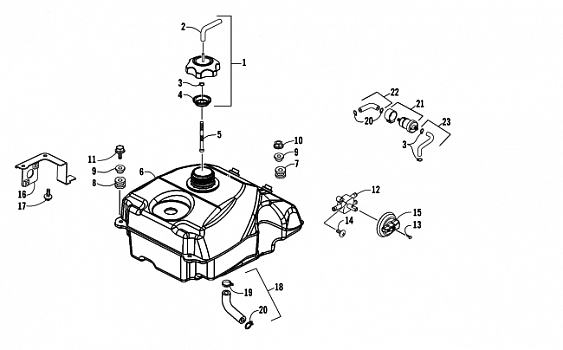 GAS TANK ASSEMBLY