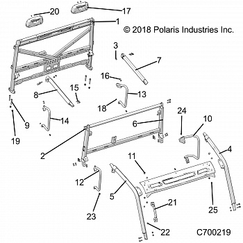 CHASSIS, CAB FRAME - R19RSK99AS/A9/AD/BS/B9/BD (C700219)