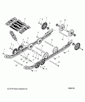 SUSPENSION, REAR and TRACK - S17DDJ6PEM (600416)