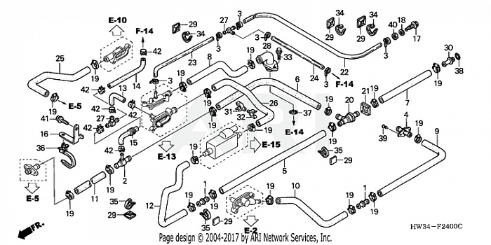 WATER HOSE (TURBO)