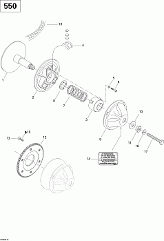 Drive Pulley 550F