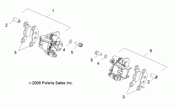 BRAKES, CALIPER, FRONT - R14VA17AA/AF (49RGRCALIPER09RZR170)