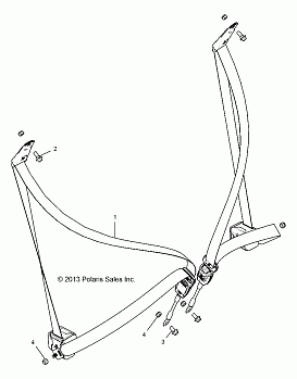 BODY, SEAT BELT MOUNTING - Z146T1EAM/EAW (49RGRSB14RZR1000)