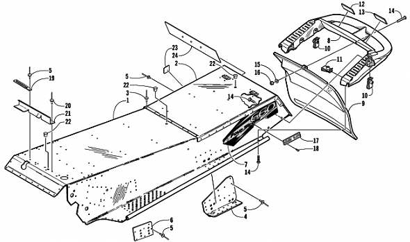 TUNNEL AND REAR BUMPER