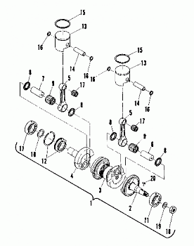 Piston and Crankshaft (400) (4909500950034A)