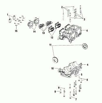 CRANKCASE - S01ST6ES (4960836083C008)