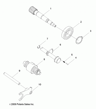 DRIVE TRAIN, DRUM SHIFT - R14VA17AA/AF (49RGRSHIFT09RZR170)