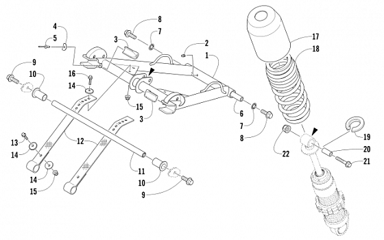 REAR SUSPENSION FRONT ARM ASSEMBLY