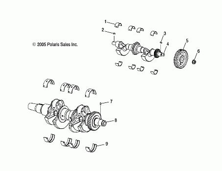 ENGINE, CRANKSHAFT and BALANCE SHAFT - S08PY7FS/FE (4997479747E02)